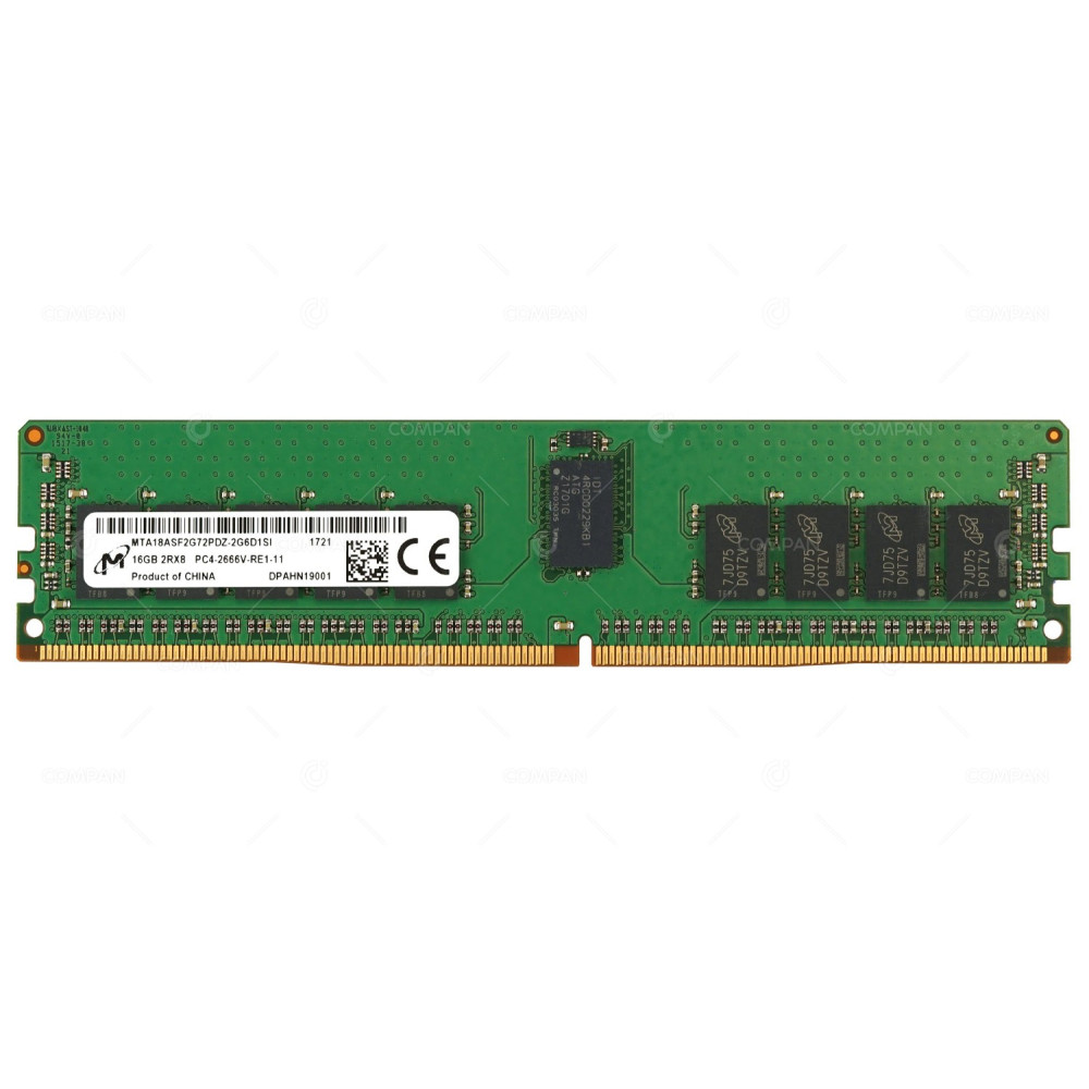 MTA18ASF2G72PDZ-2G6D1 MICRON DDR4 16GB 2RX8 PC4-21333 2666MHZ RDIMM